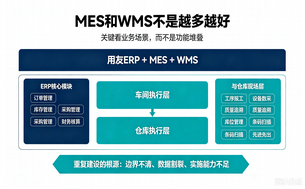 制造业用友上了MES还要WMS吗？ERP+MES+WMS到底配齐才不亏