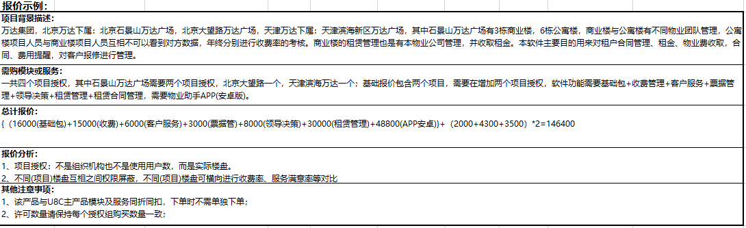 物业管理软件报价